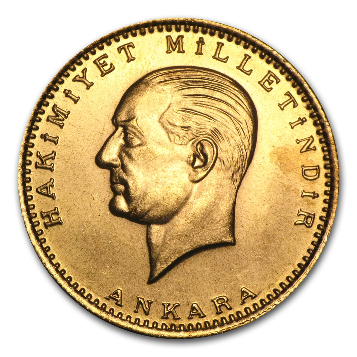 Turkey Gold 500 Atatürk Kurush (Random) AU