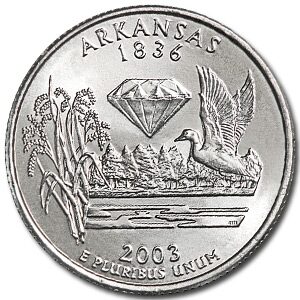 2003-D Arkansas State Quarter BU