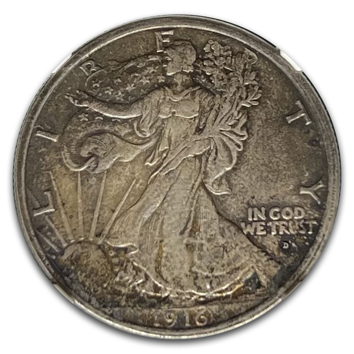 1916-D Walking Liberty Half Dollar MS-62 NGC