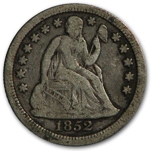 1852 Liberty Seated Dime Fine