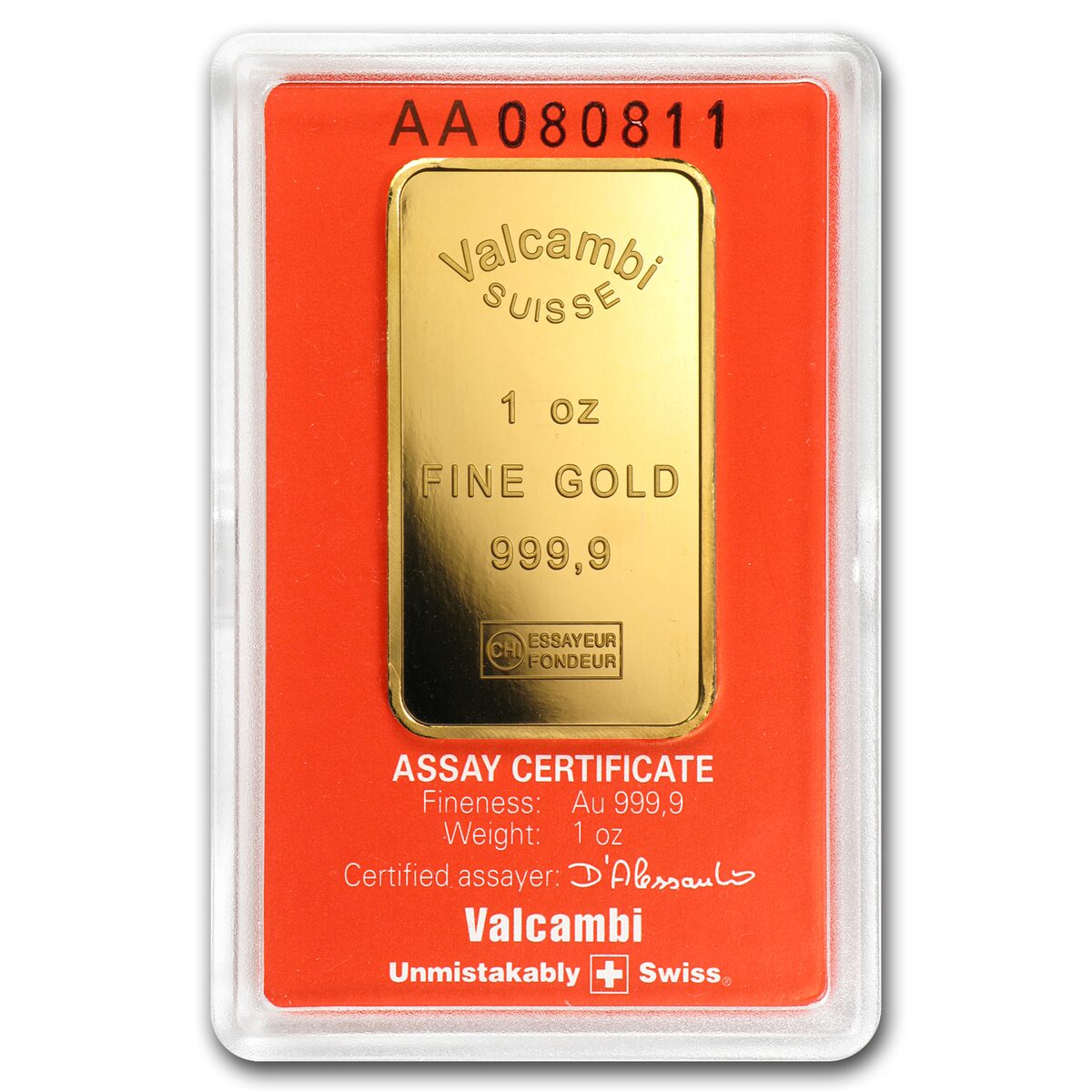 1 oz Gold Bar - Scotiabank (In Assay)