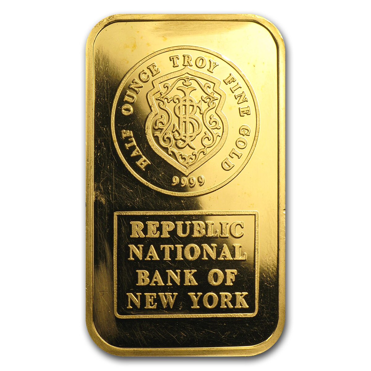 1/2 oz Gold Bar - Johnson Matthey (Republic Bank New of York)