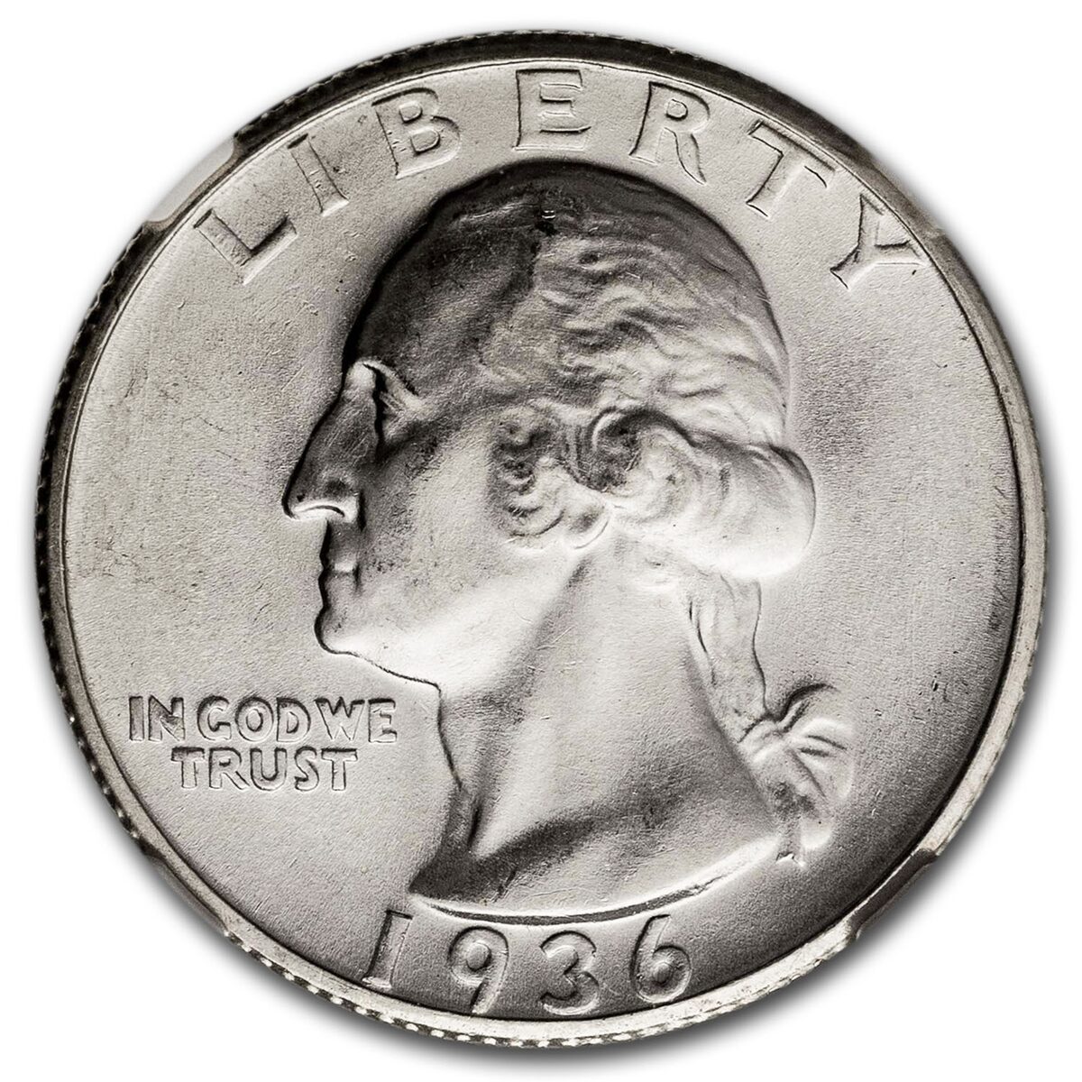 1936-S Washington Quarter MS-66 NGC