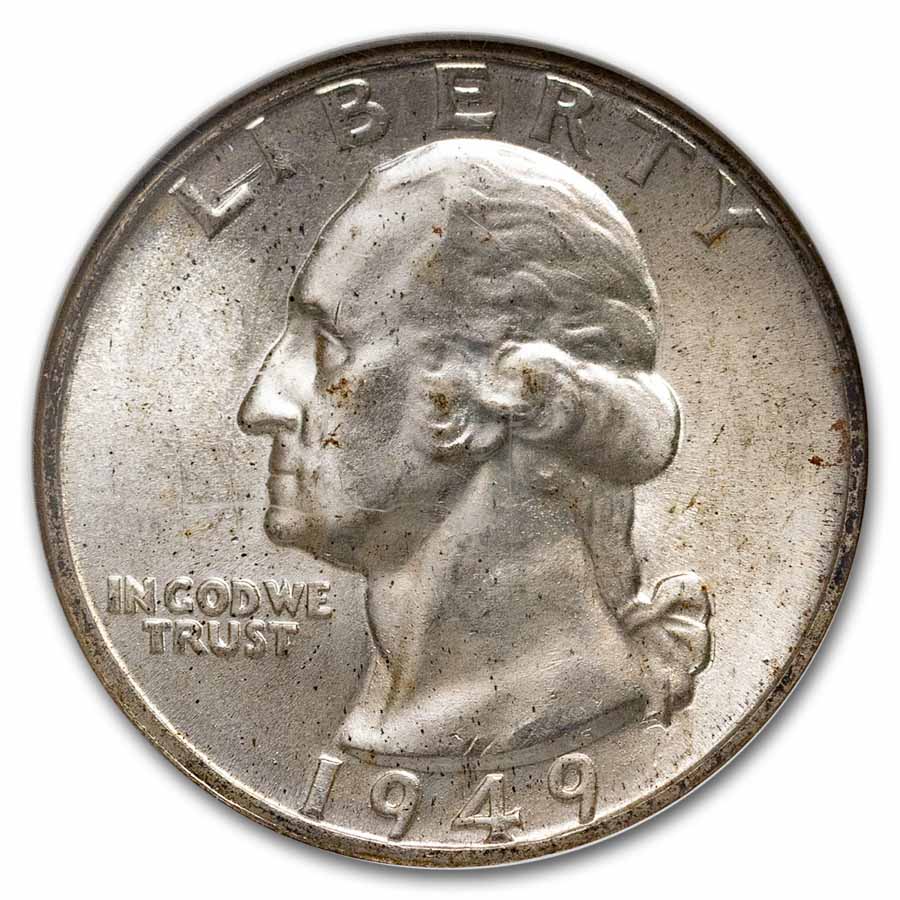 1949-D Washington Quarter MS-66 NGC