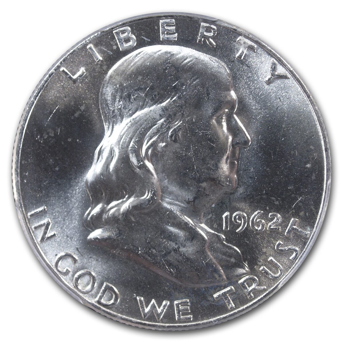 1962 Franklin Half Dollar MS-64 PCGS (FBL)