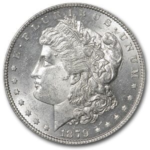 1879-S Stage Coach Silver Dollar Rev of 78 BU PCGS