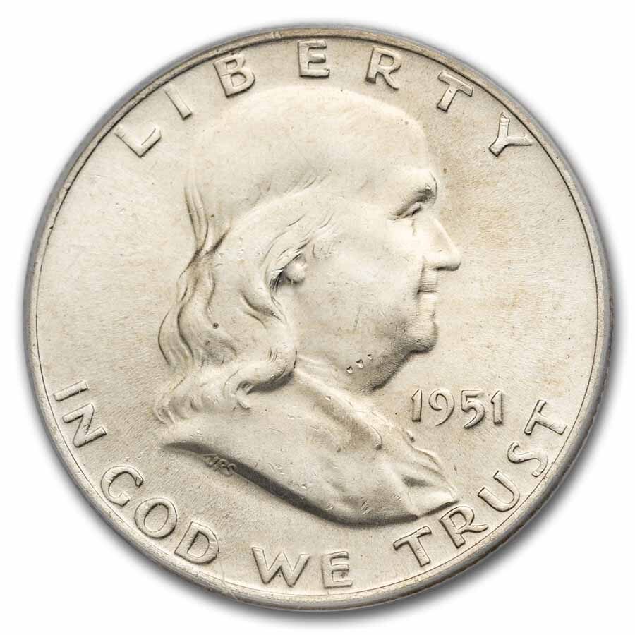 1951-D Franklin Half Dollar MS-64 PCGS (FBL)