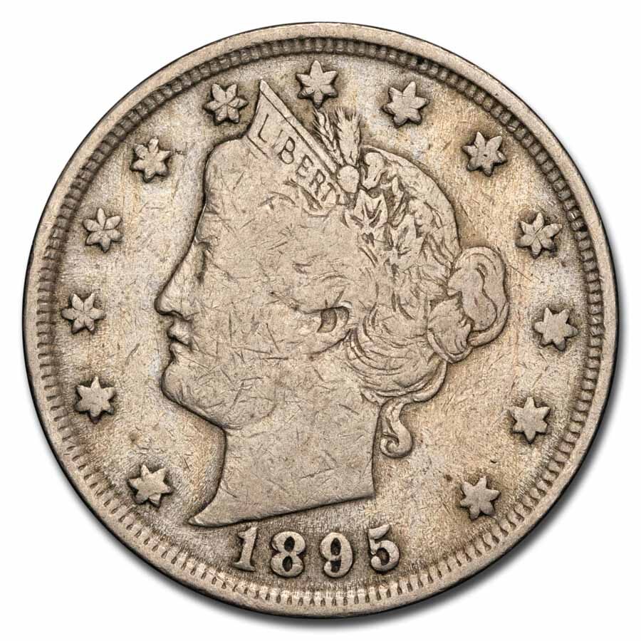 1895 Liberty Head V Nickel Fine