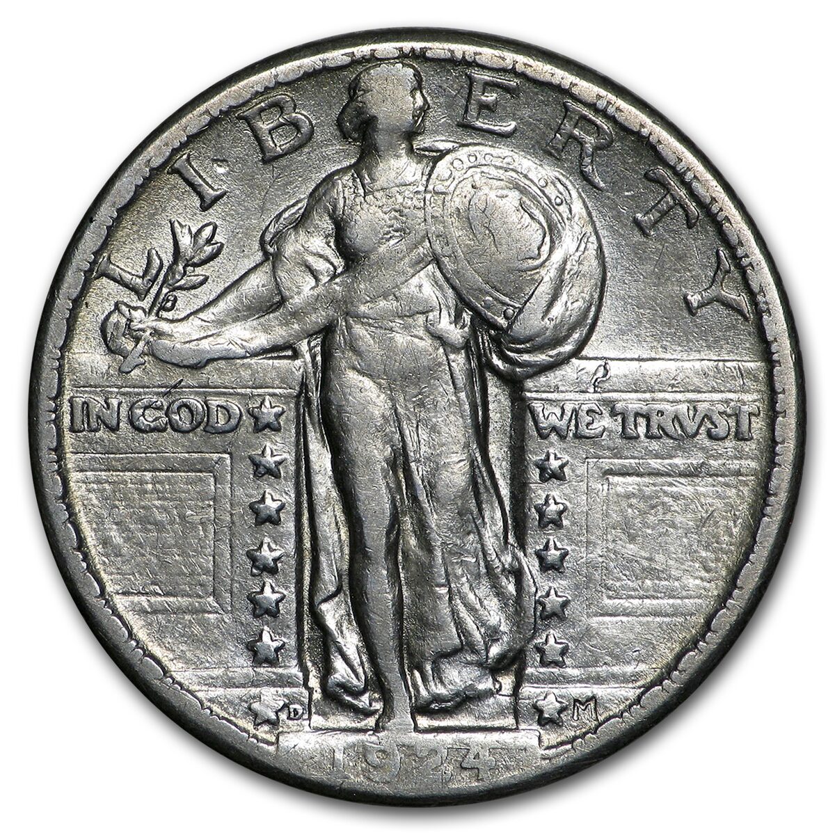 1924-D Standing Liberty Quarter Fine