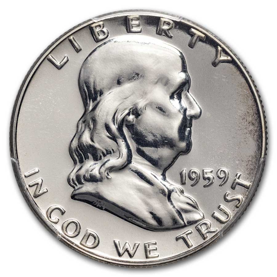 1959 Franklin Half Dollar PR-66 PCGS