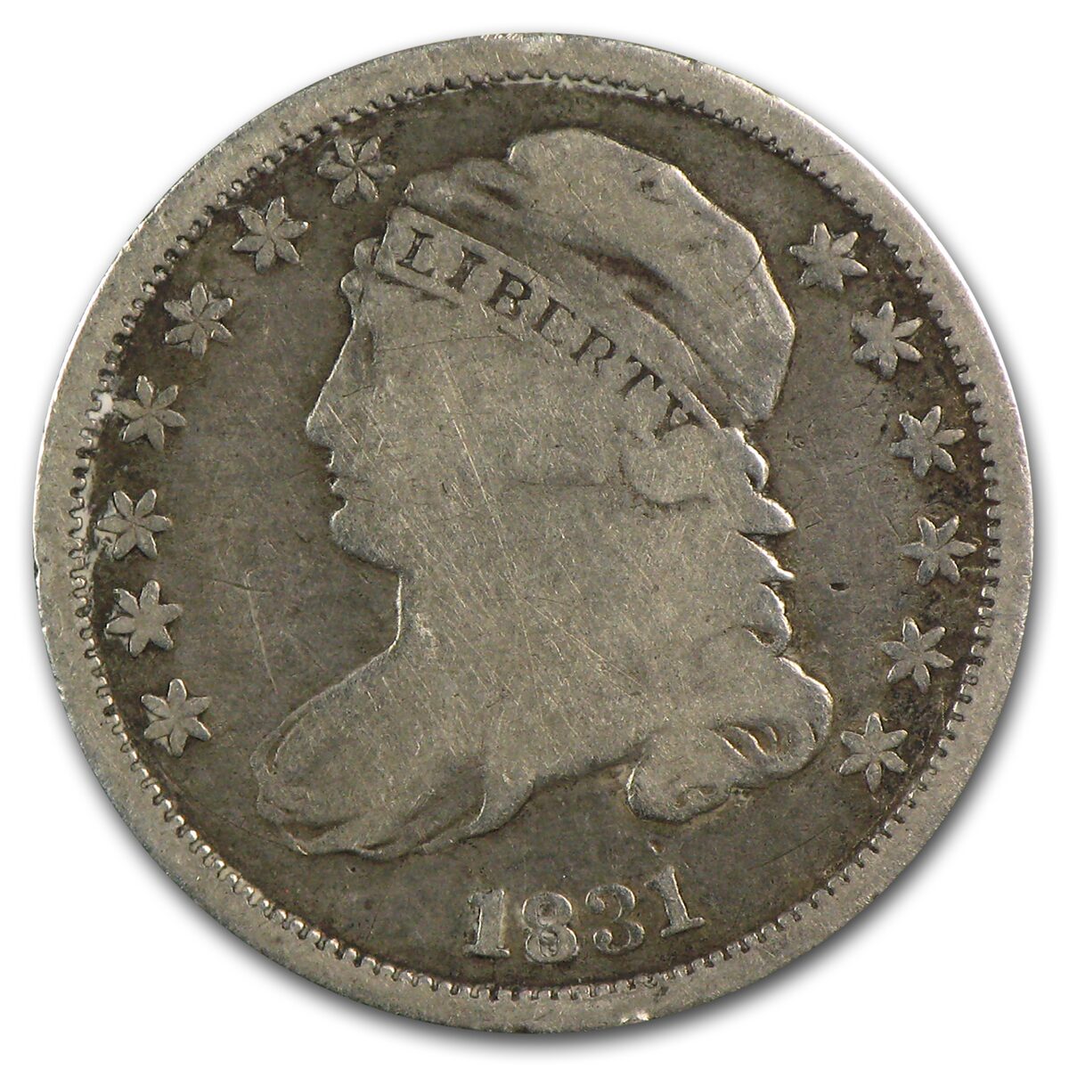 1831 Capped Bust Dime Fine