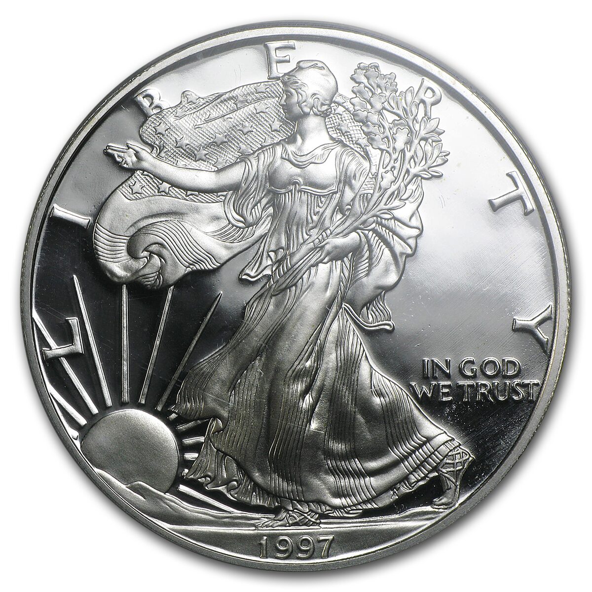 1997-P Proof American Silver Eagle PR-70 PCGS