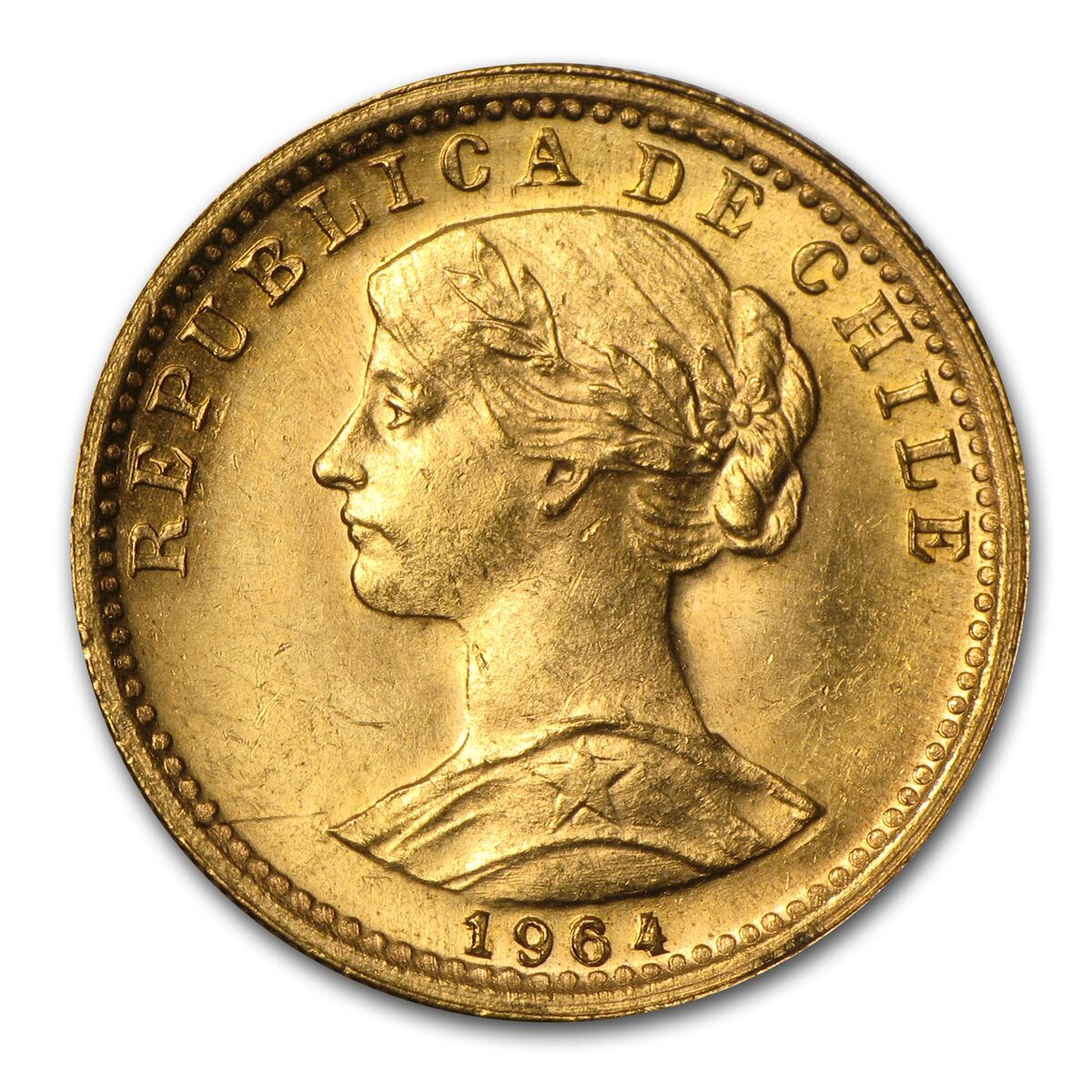 Chile Gold 20 Pesos (Random) Avg Circ