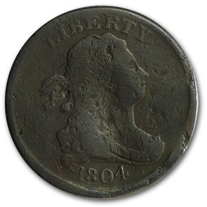 1804 Half Cent Crosslet 4 w/Stems VG Details