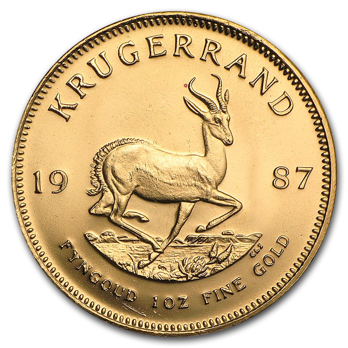 1987 South Africa 1 oz Gold Krugerrand BU
