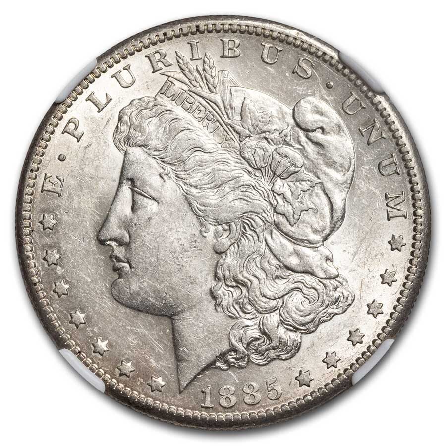 1885-S Morgan Dollar AU-58 NGC