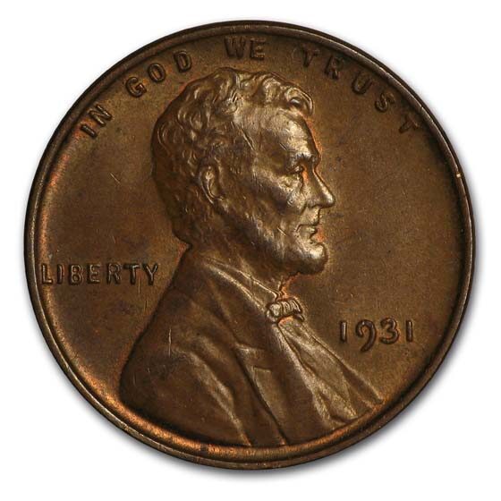 1931 Lincoln Cent BU (Brown)