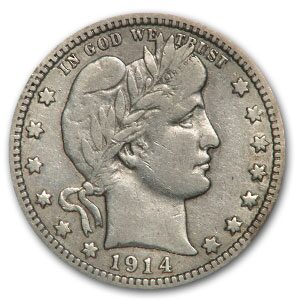 1914-D Barber Quarter Fine
