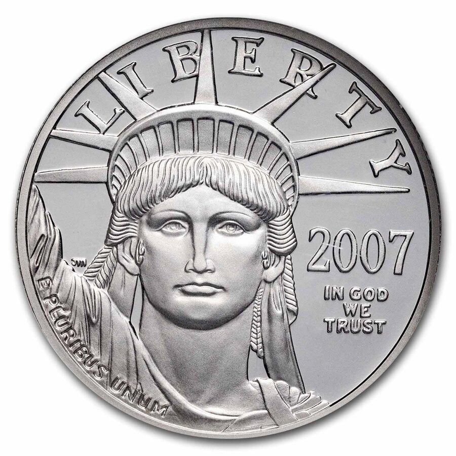 2007-W 1/2 oz Proof Platinum Eagle PF-70 UCAM NGC (10th Anniv)