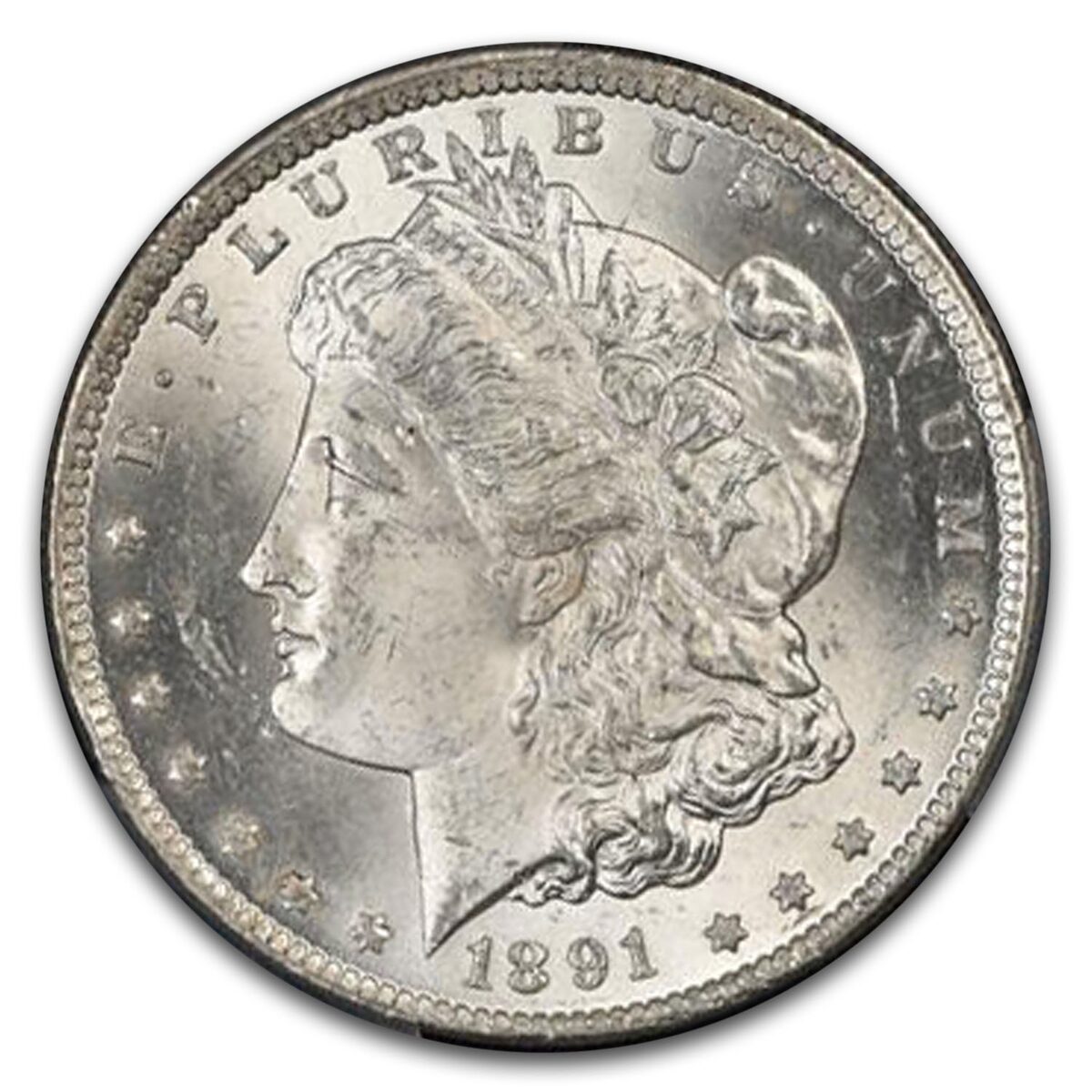 1891-CC Morgan Dollar MS-63 PCGS