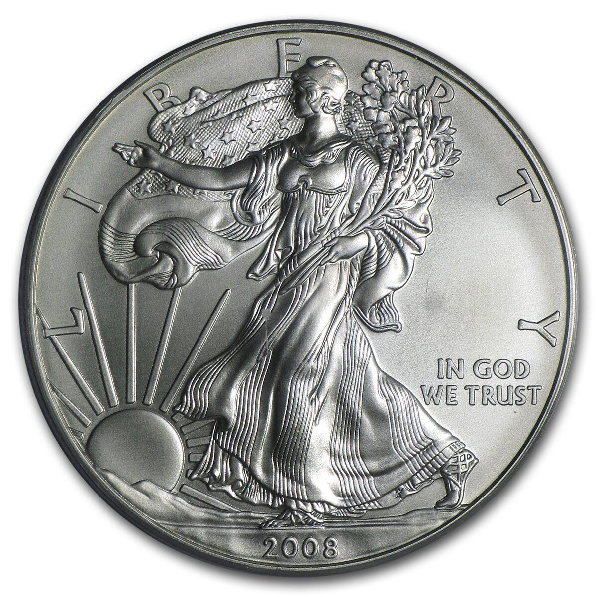 2008-W Burnished American Silver Eagle SP-69 PCGS