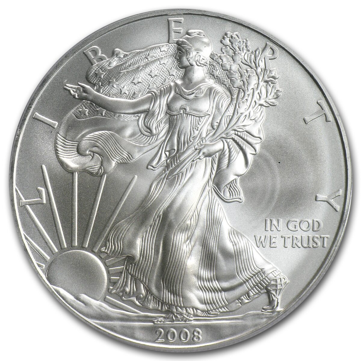 2008 American Silver Eagle MS-70 PCGS