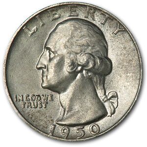 1950 Washington Quarter AU