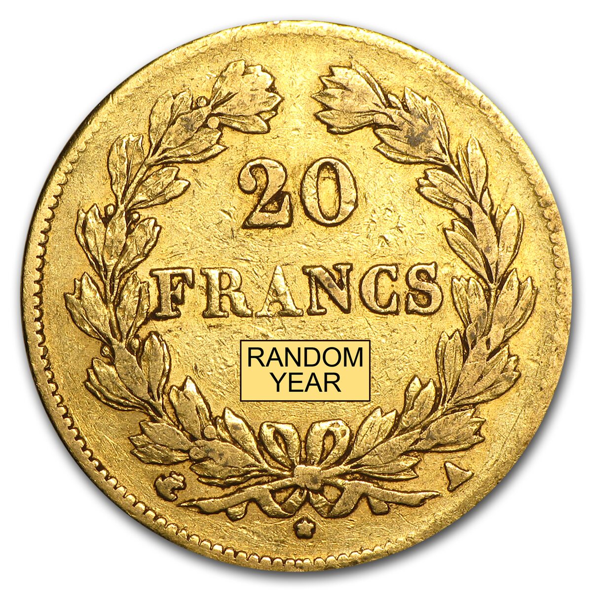 1830-1848 France Gold 20 Francs Louis Philippe Avg Circ