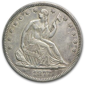 1877-S Liberty Seated Half Dollar XF