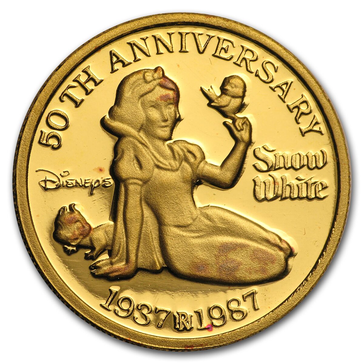 1 oz Gold Round - Disney Snow White 50th Anniversary