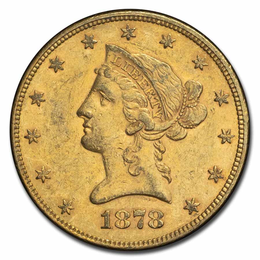 1878 $10 Liberty Gold Eagle AU