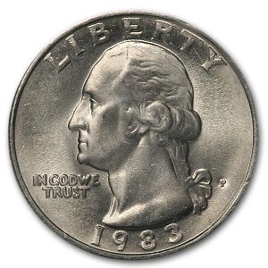 1983-P Washington Quarter BU