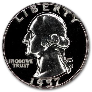 1957 Washington Quarter Gem Proof