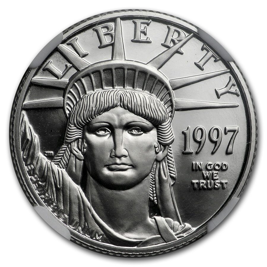 1997-W 1/4 oz Proof American Platinum Eagle PF-69 NGC