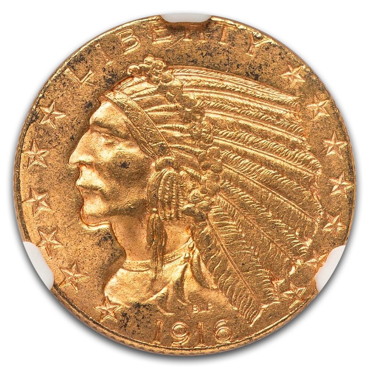 1916-S $5 Indian Gold Half Eagle MS-63 NGC