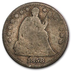 1858 Liberty Seated Half Dime Good