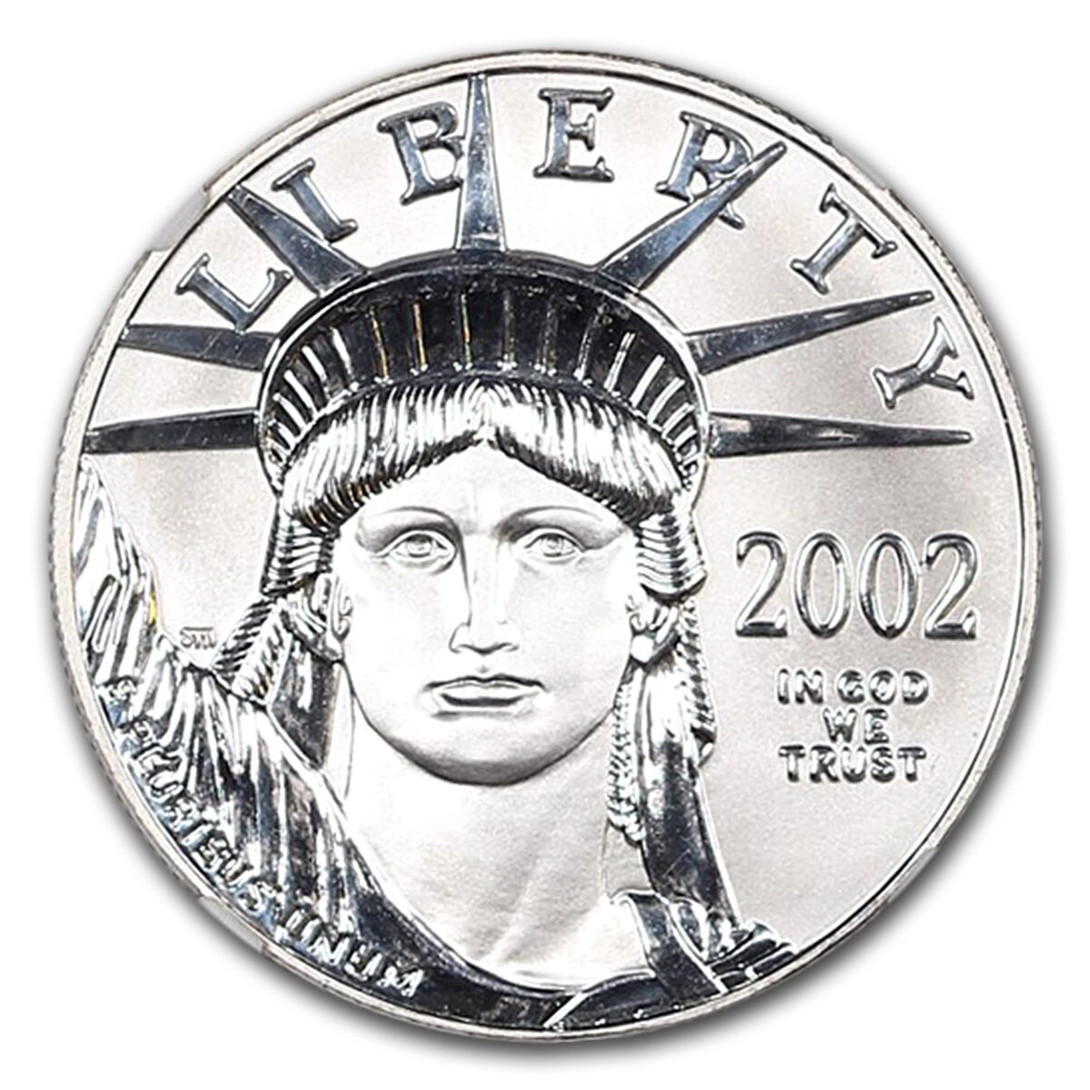 2002 1 oz American Platinum Eagle MS-70 NGC