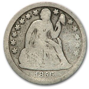 1856 Liberty Seated Dime Small Date Good