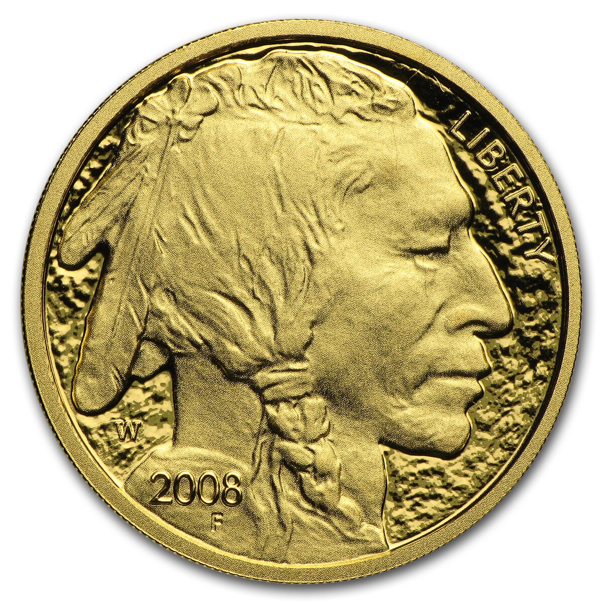 2008-W 1/4 oz Proof Gold Buffalo (w/Box & COA)