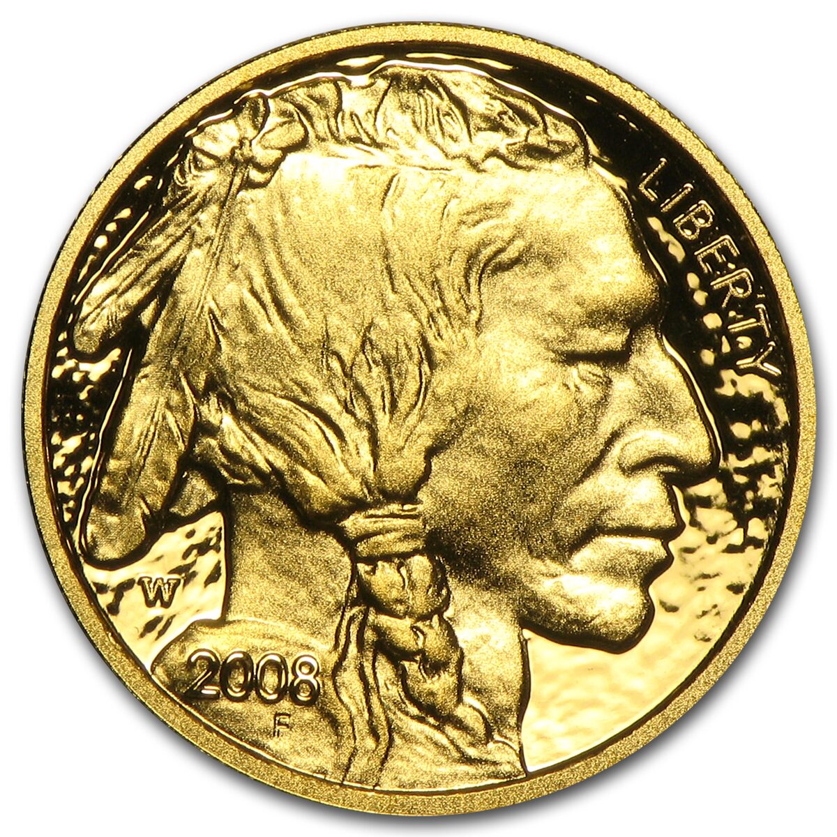 2008-W 1/10 oz Proof Gold Buffalo (w/Box & COA)
