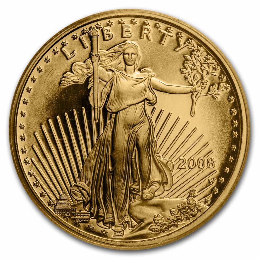 2008-W 1/4 oz Proof American Gold Eagle PR-69 DCAM PCGS