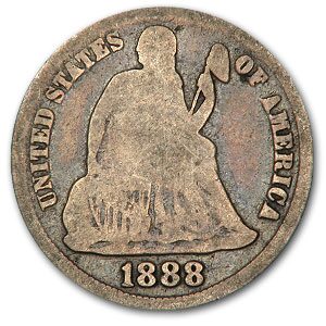 1888-S Liberty Seated Dime Good