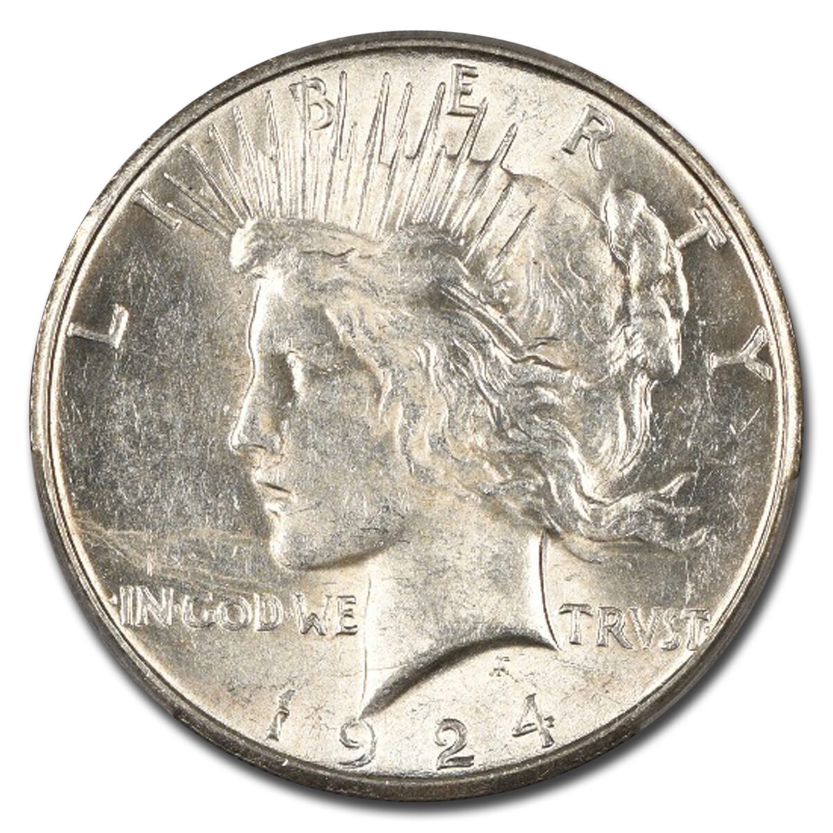 1924-S Peace Dollar AU-58 PCGS