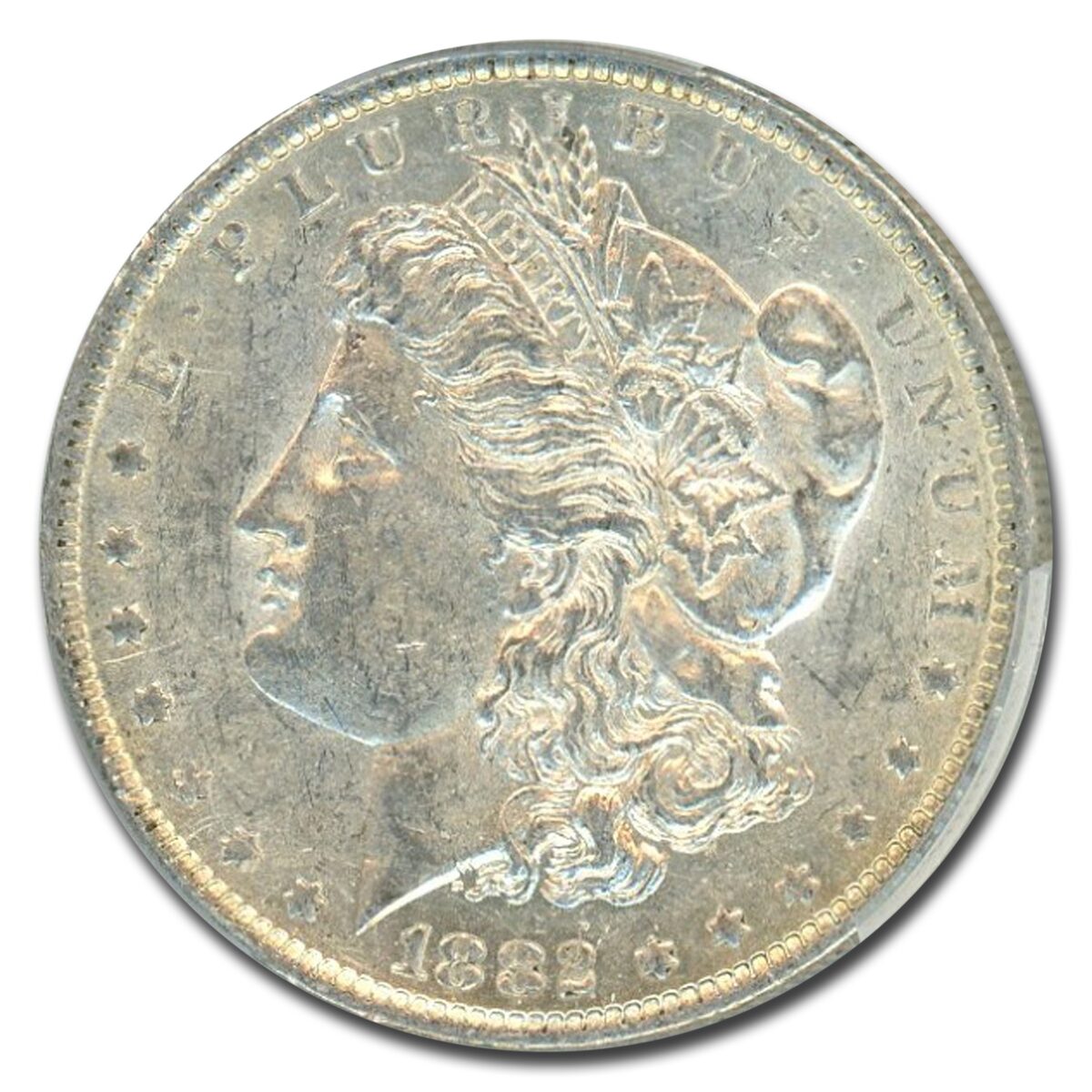 1882-O/S Morgan Dollar Strong AU-53 PCGS (VAM Top-100)