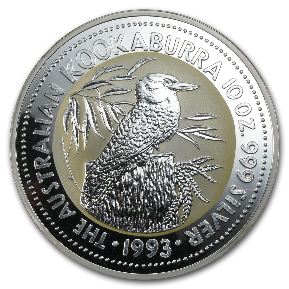 1993 Australia 10 oz Silver Kookaburra BU