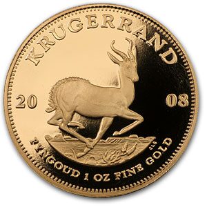 2008 South Africa 1 oz Proof Gold Krugerrand