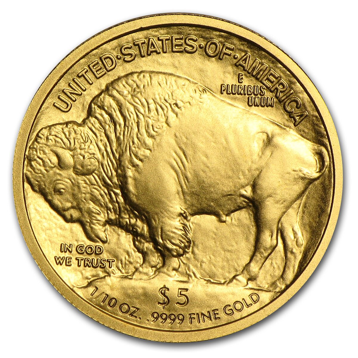 2008-W 1/10 oz Gold Buffalo BU (w/Box & COA)