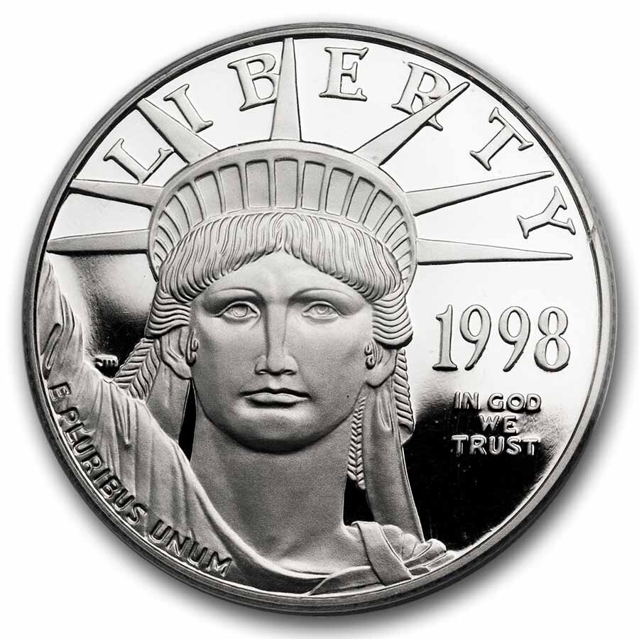 1998-W 1/2 oz Proof Platinum Eagle PR-70 DCAM PCGS