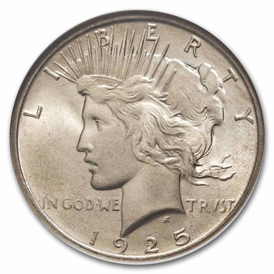 1925 Peace Dollar MS-66 NGC