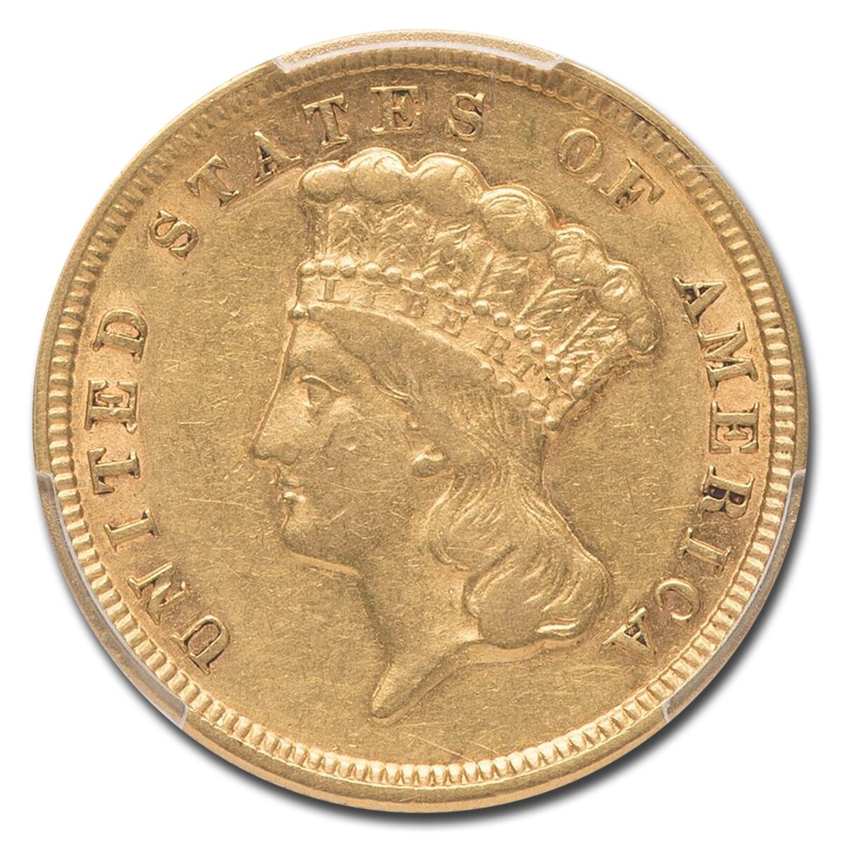 1854 $3 Gold Princess XF-45 PCGS